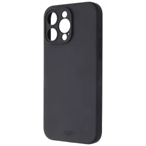 Avana Velvet Series Silicone Case for MagSafe for iPhone 15 Pro Max - Black