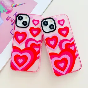 Baby Pink Heart Designer Impact Proof Case for iPhone