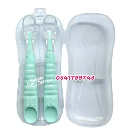 Baby Silicone Spoon With Case