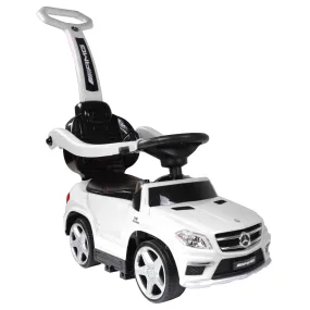 Best Ride On Cars Toddler 4-in-1 Mercedes Push Car Stroller w/ LED Lights, White