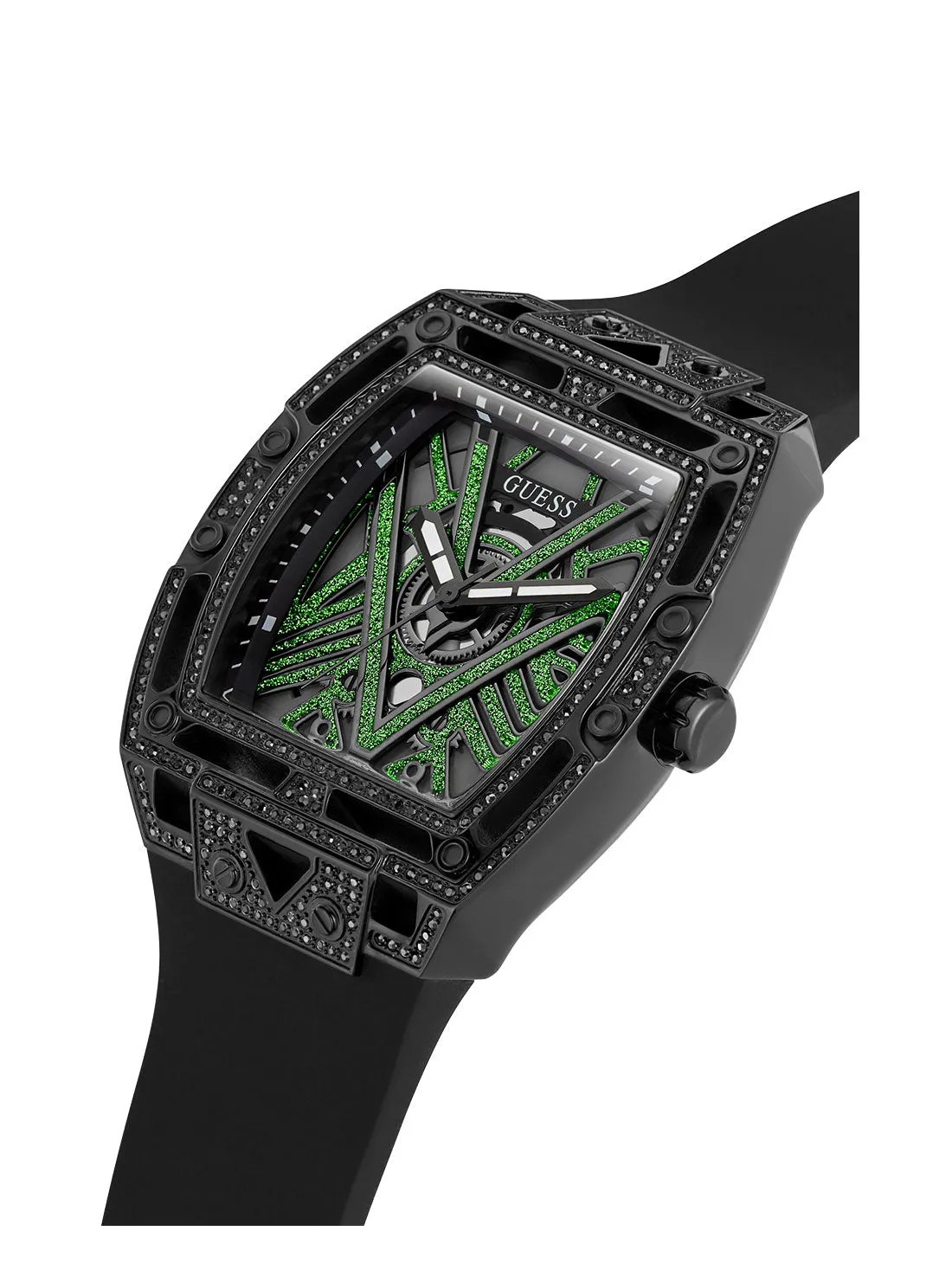 Black Legend Silicone Glitz Watch