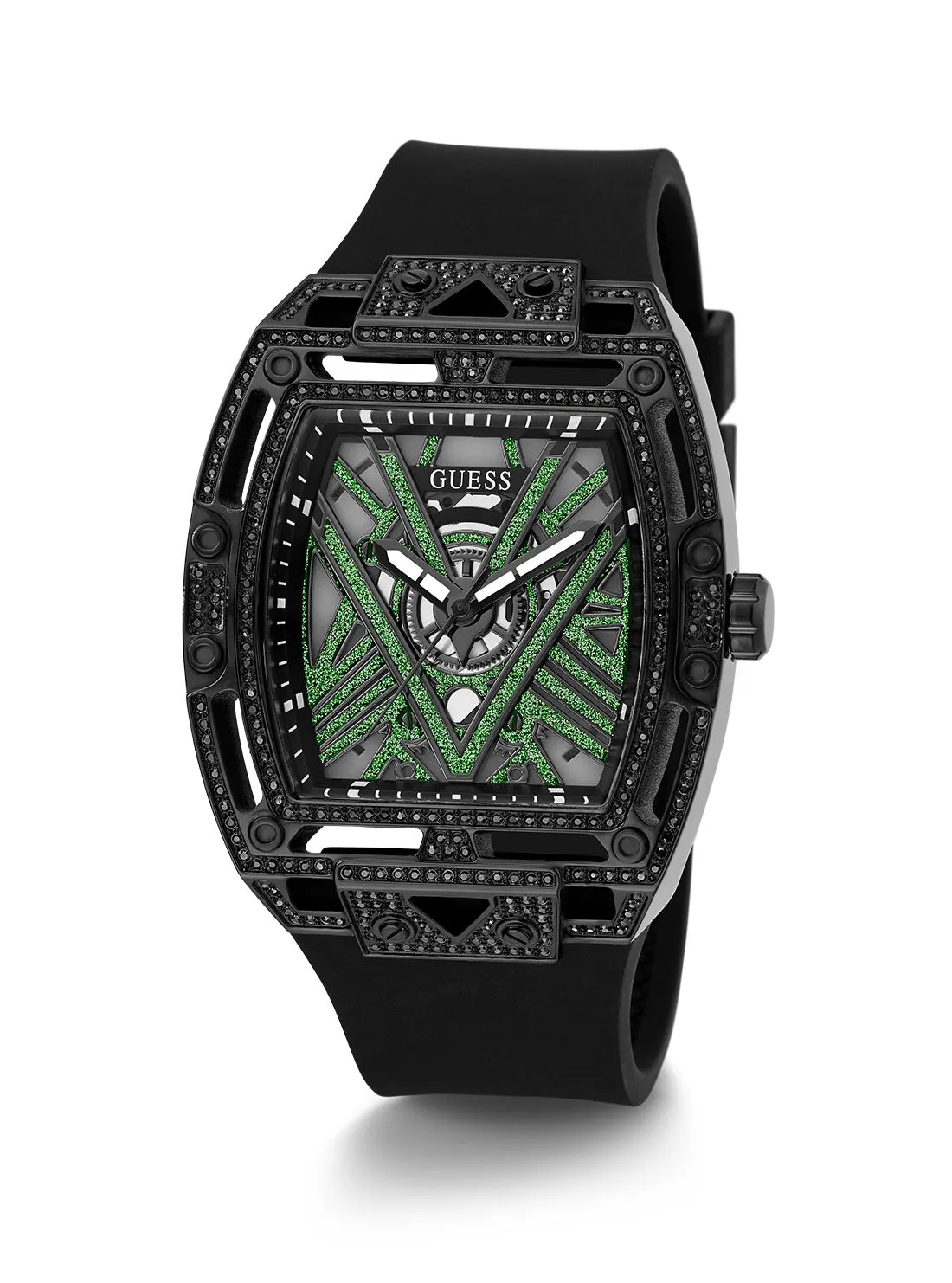 Black Legend Silicone Glitz Watch