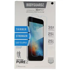 BodyGuardz Pure 2 Glass Screen Protector for Apple iPhone 8/7/6s/6 - Clear