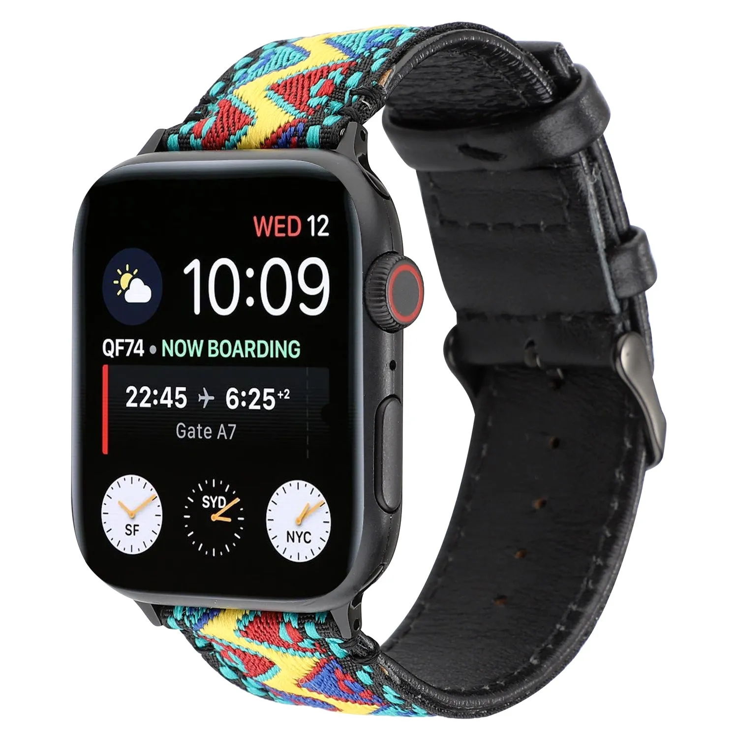 Boho-DreamWeave Leather Band For Apple Watch Multiple Colors Available