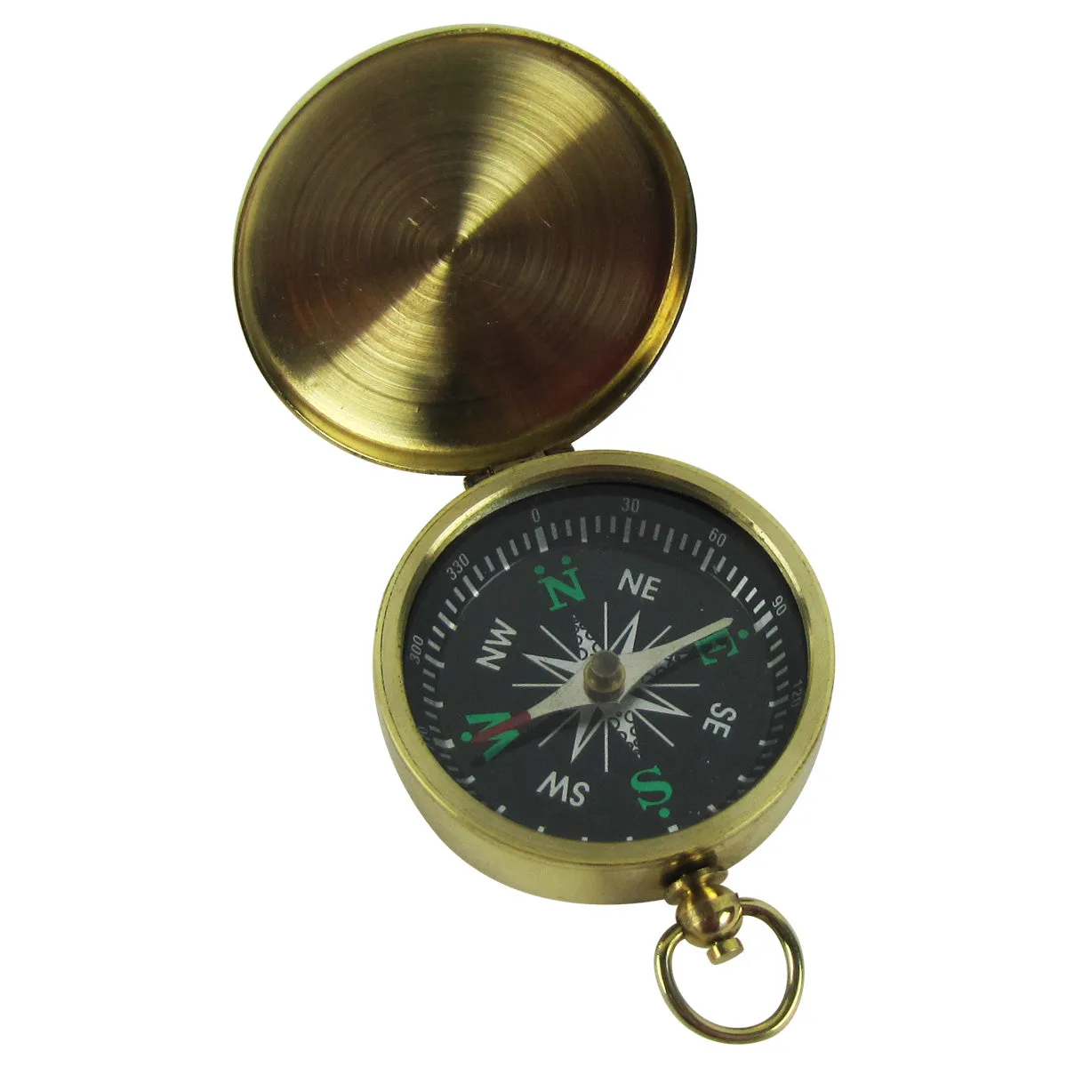 Brass Travel Pocket Navigational Hiking Compass