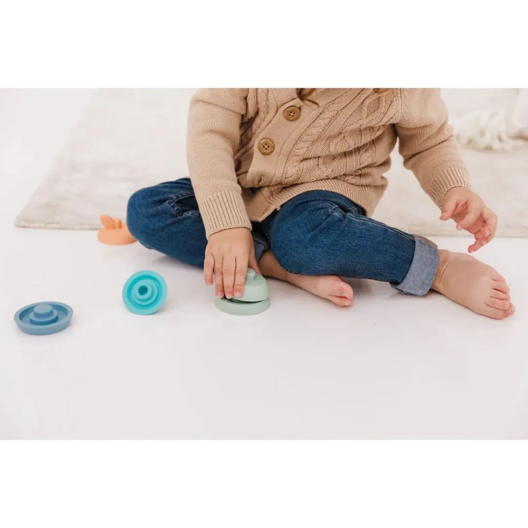 BUBBLE Silicone Stacking Teether - Apple