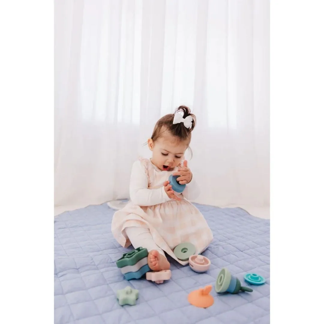 BUBBLE Silicone Stacking Teether - Apple