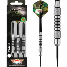 Bulls Tank Darts - Steel Tip Nickel Silver - Twin Knurl