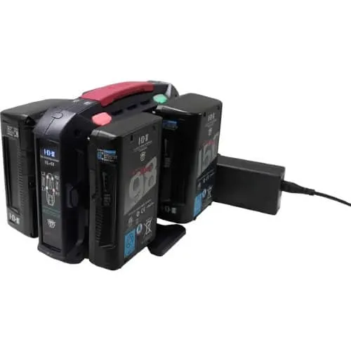 Bundle Includes 4x ID-CUE-H90 Batteries and 1x VL-4X 4-Channel Dual Sequential Charger