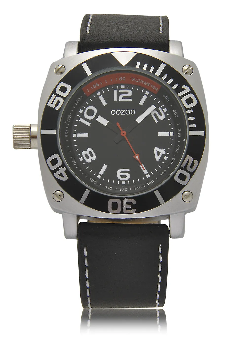 C2281 Black Leather Watch