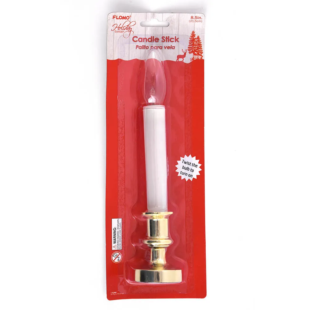 Candle Stick - 1 Ct Battery Operated 8.5", 1 Design