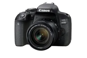 Canon EOS 800D EF-S 18-55mm F4-5.6 IS STM lens - 24.2 MP, DSLR Camera, Black