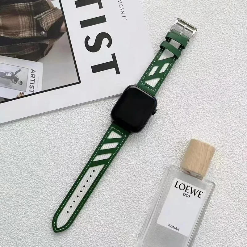 Canvas Couture Leather Band For Apple Watch Multiple Colors Available