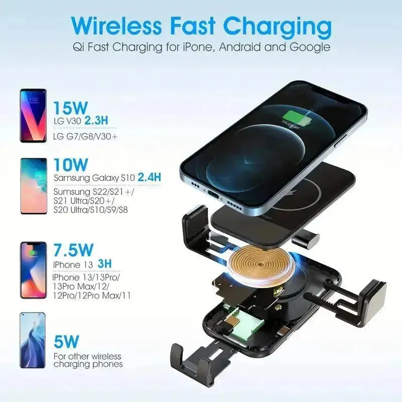 Car Fast Wireless Charger Phone Stand