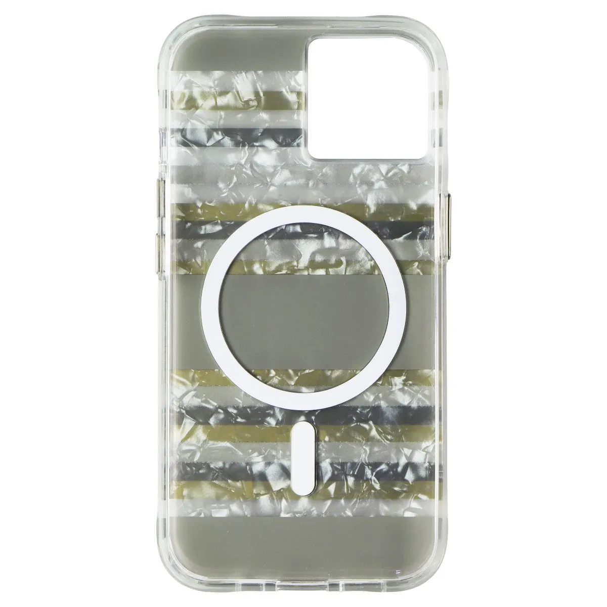 Case-Mate Hard Case for Apple iPhone 14 and iPhone 13 - Pearl Stripes