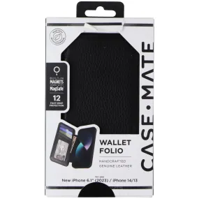 Case-Mate Wallet Folio Case For Magsafe for Apple iPhone 15 / 14 / 13 - Black