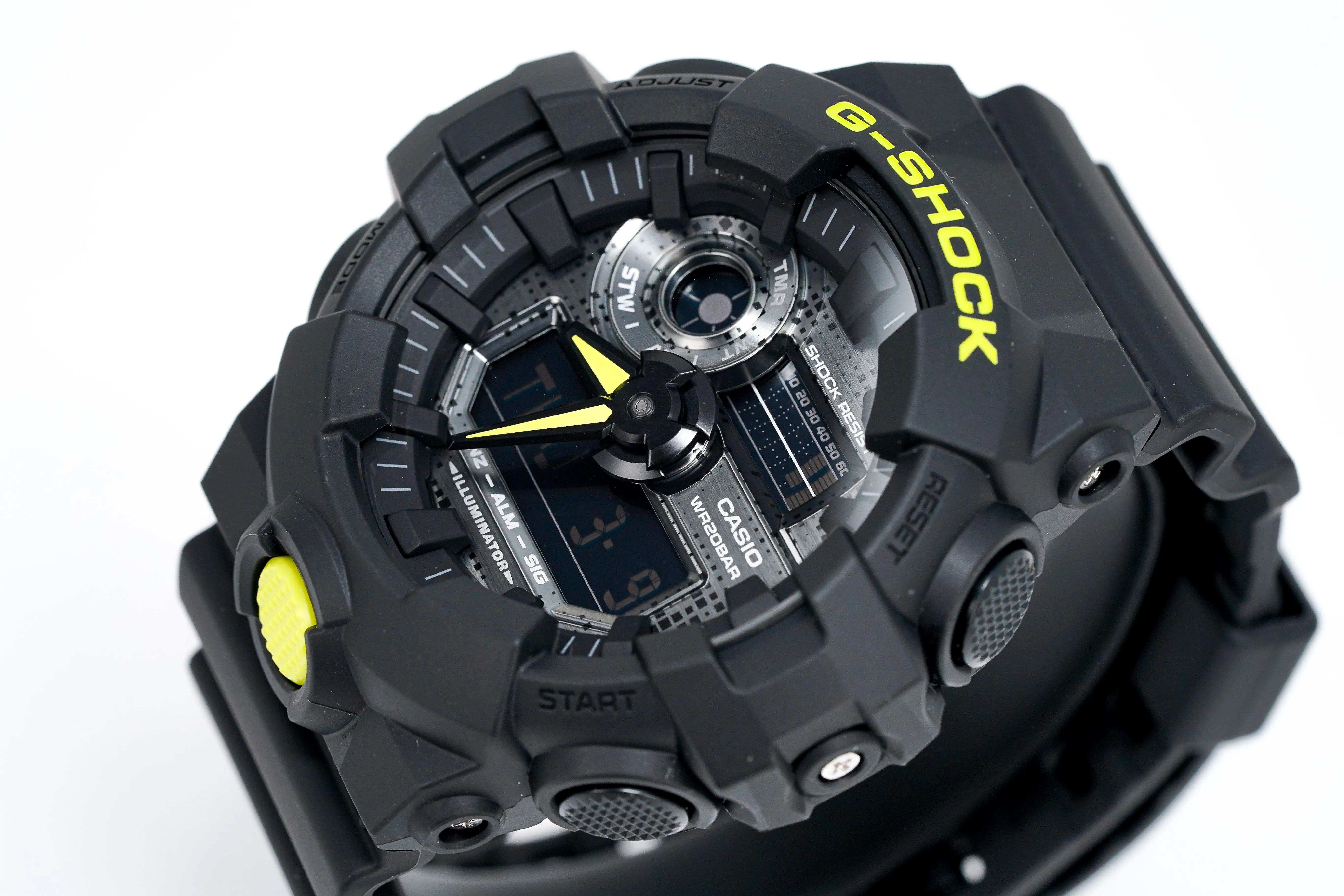 Casio G-Shock Watch Men's Oversized Neon Digital Camo GA-700DC-1ADR