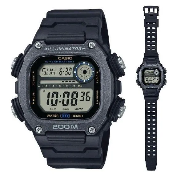 CASIO ILLUMINATOR DIVER 200m, 10 Years Battery - XL Strap