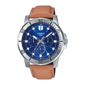 Casio MTP-VD300L-2E Brown Leather Watch for Men