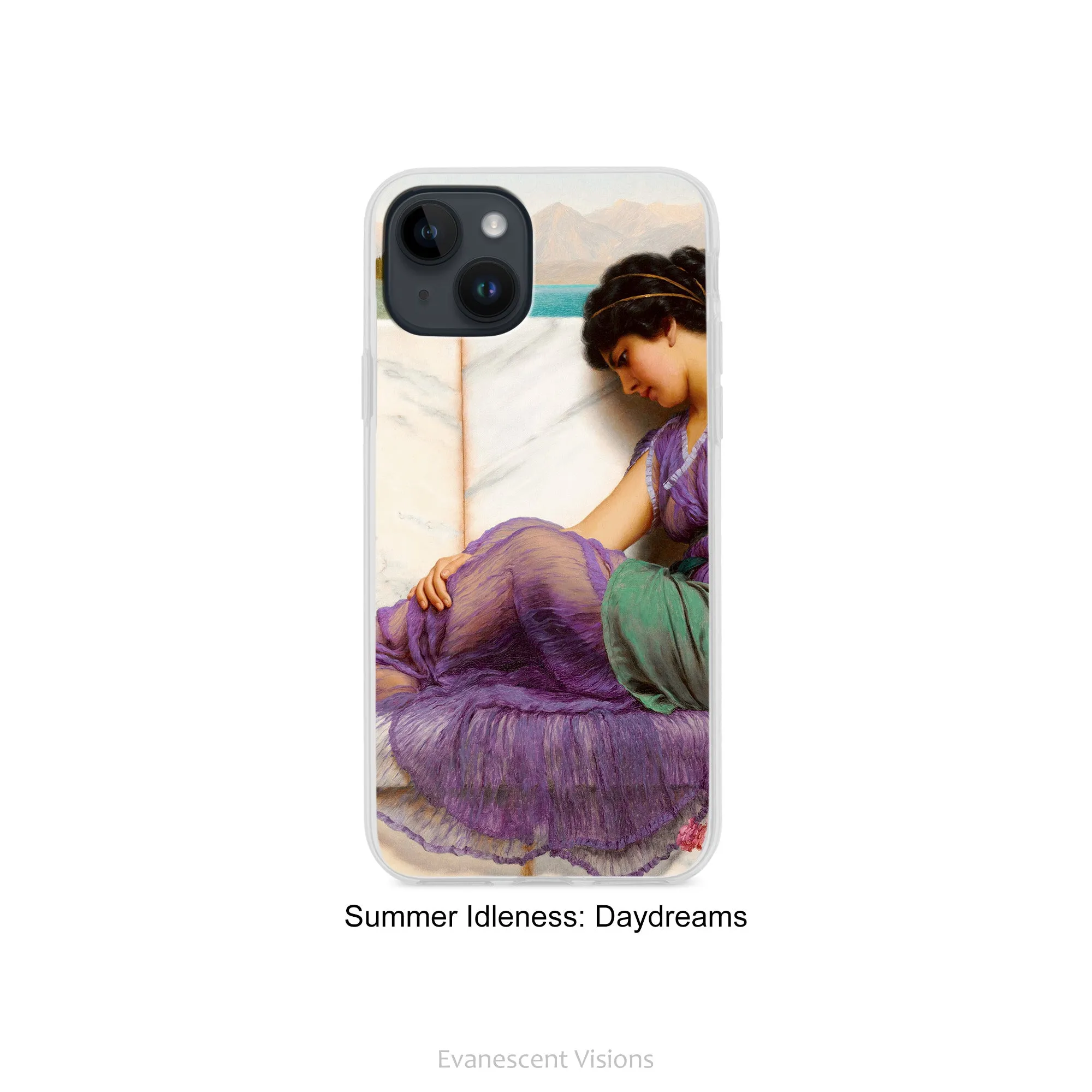 Classical Dreaming Women Art Phone Case for iPhones,  J W Godward Victorian Art