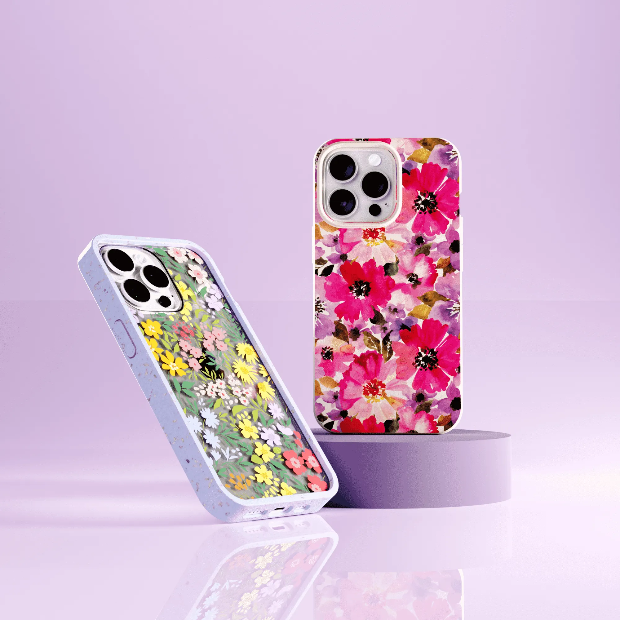 Clear Blooming Wild iPhone 14 Case With Lavender Ridge