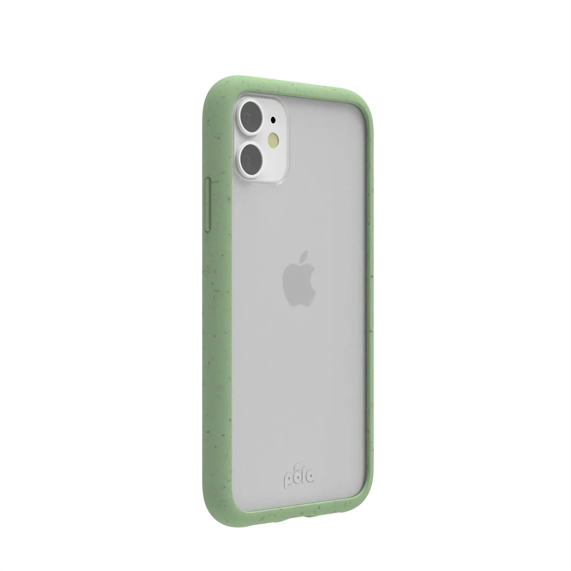 Clear iPhone 11 Case with Sage Green Ridge