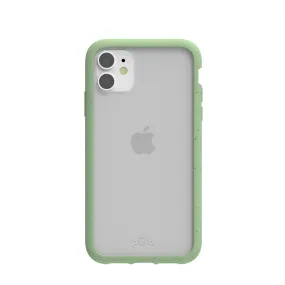 Clear iPhone 11 Case with Sage Green Ridge