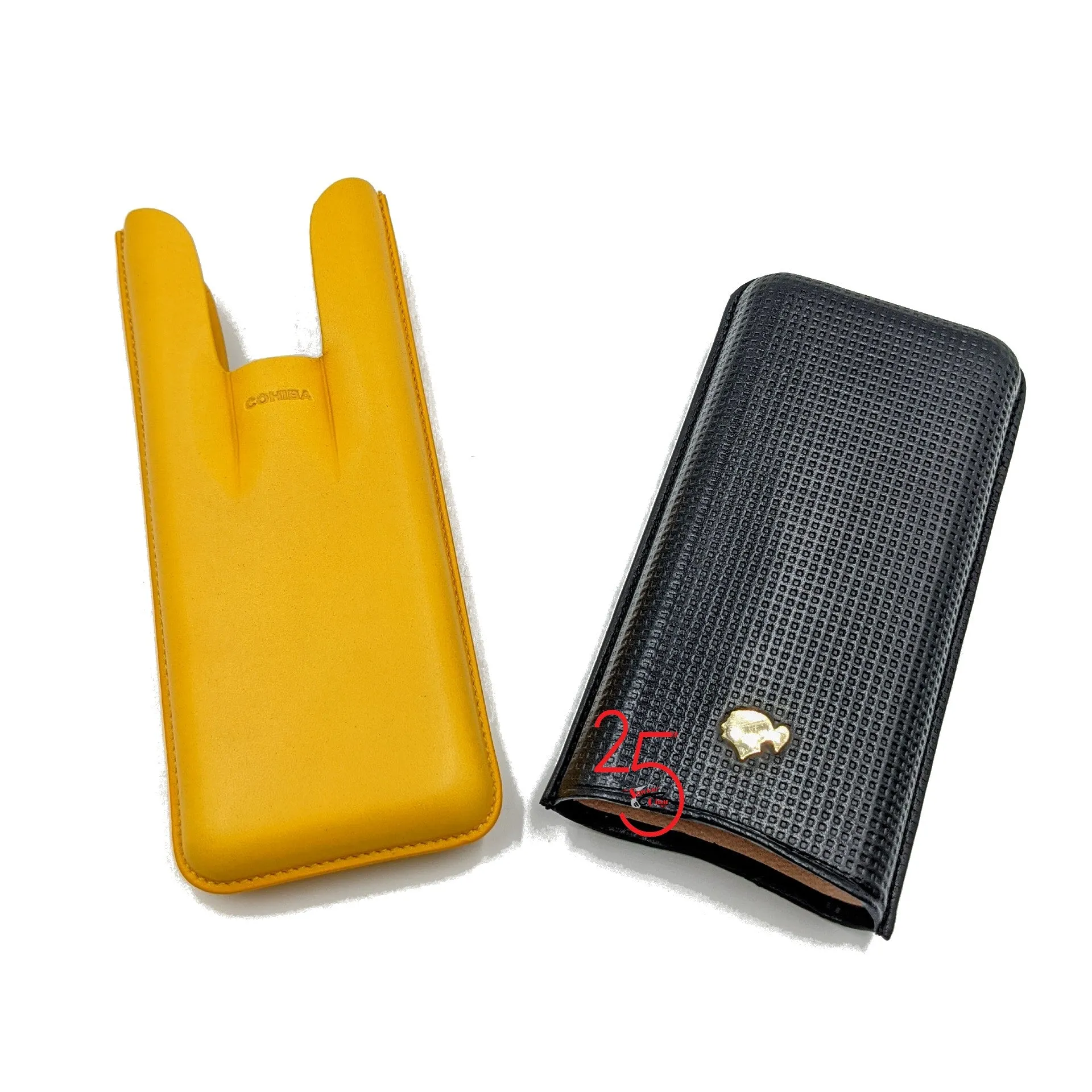 Cohiba 3 Finger Leather Cigar Case