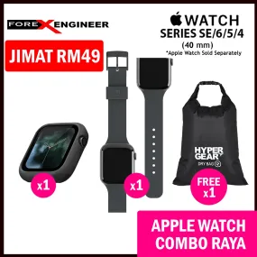 COMBO RAYA UNIQ Lino Watch Case   UAG [U] Dot Silicone Strap for Apple Watch Series SE - 6 - 5 - 4 ( 40mm )