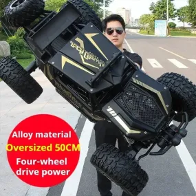 Cool Stuff:50cm Extra-Big 1:8 Alloy 4x4 Rc Car,bigfoot Monster Truck,remote Control Car,climbing Off-Road Rc Drift Car,kids Toys