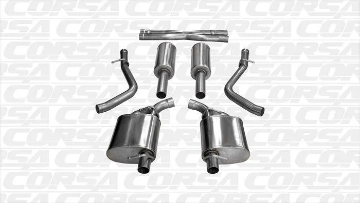 Corsa Xtreme Exhaust System (Polished): Chrysler 300C / Dodge Charger 5.7L Hemi 2015 - 2024