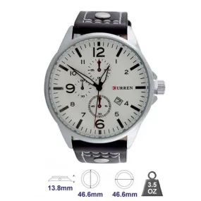 Curren Brand Leather Strap Watch for Mens