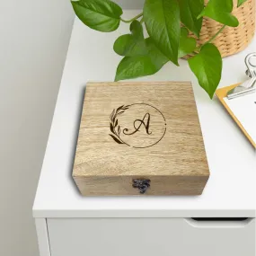 Customised Jewellery Box Engraved Wooden Boxes - Monogram