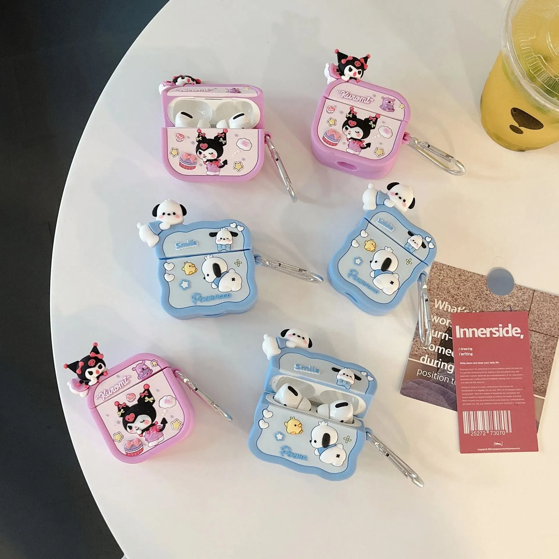 Cute 3D Kawaii AirPod Case Sanrio AirPods Case With pendant