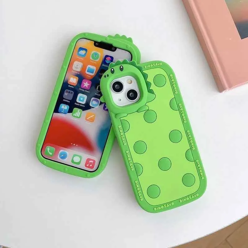 Cute Phone Cases For iPhone 11, 12, 13, 14, 14 Plus, or Pro Max - 3D Cartoon - Silicone Soft Cover - TSP250