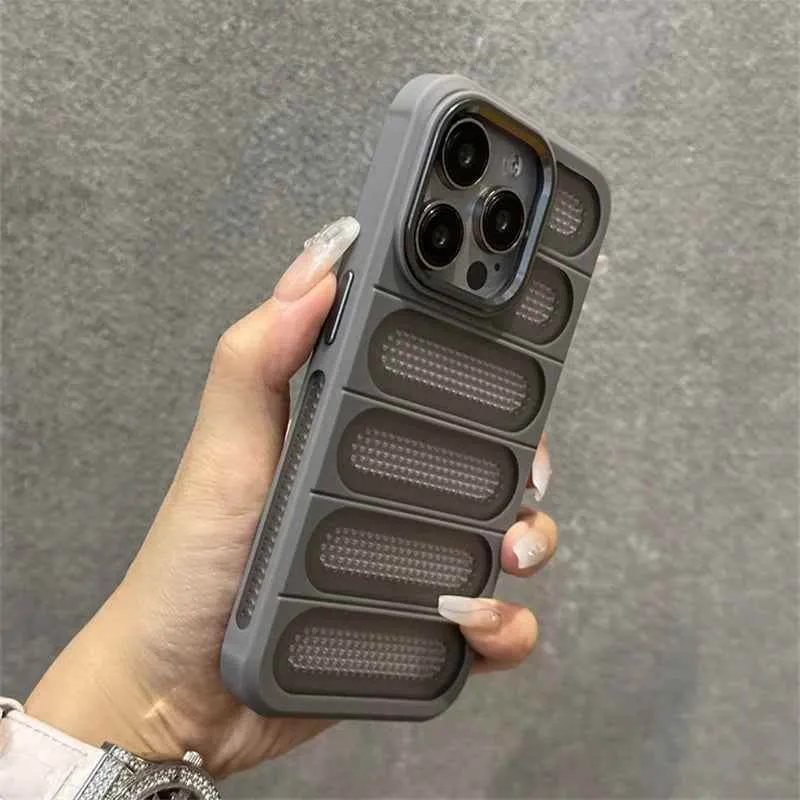 Cute Phone Cases for iPhone 16 Pro Max, 15, 14, 13, 12, 11, and 16 Plus models - Heat Dissipation Cooling Cover - TSP215