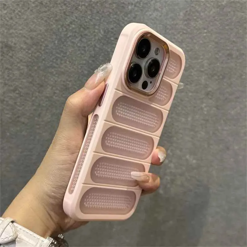 Cute Phone Cases for iPhone 16 Pro Max, 15, 14, 13, 12, 11, and 16 Plus models - Heat Dissipation Cooling Cover - TSP215