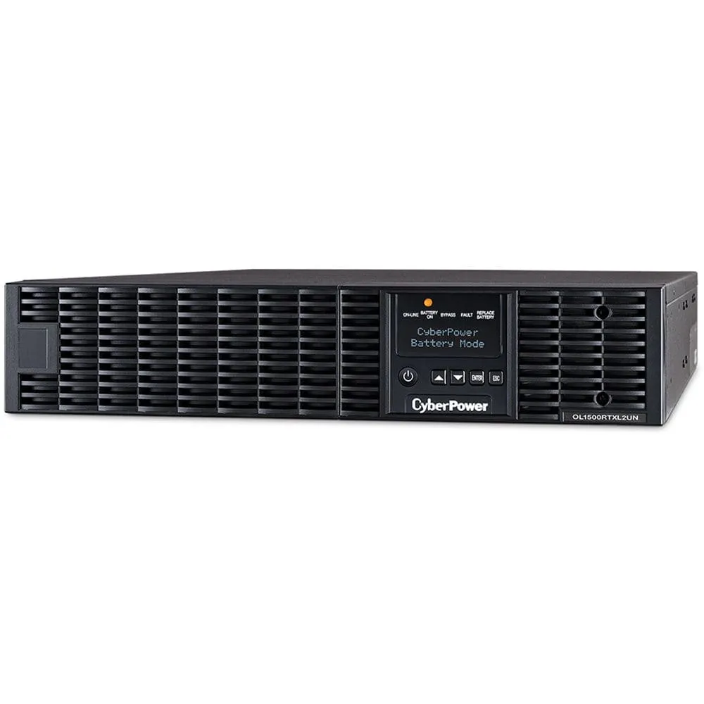 CyberPower 1500VA/1350W 8 Outlets 2U Rack/Tower   Pre-Installed SNMP Card Smart App Online UPS System - New Battery Certified Refurbished