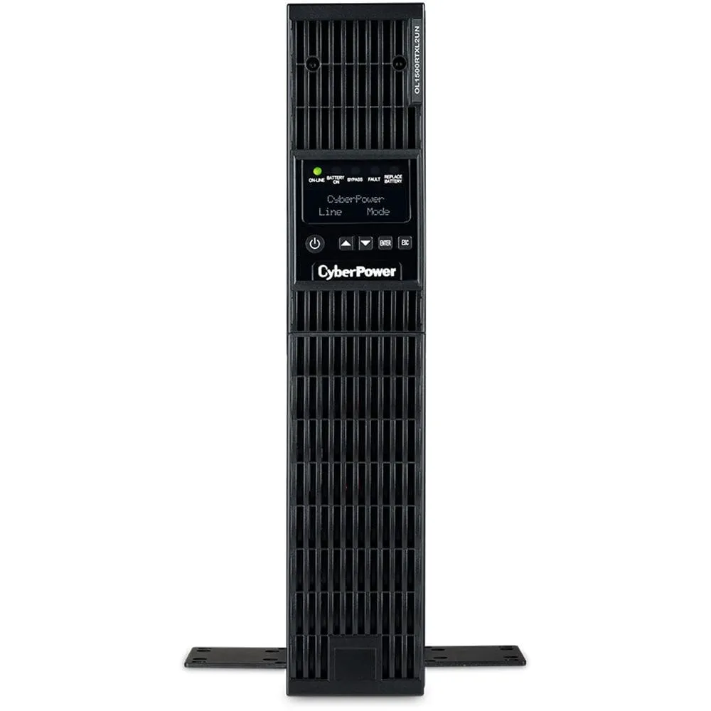 CyberPower 1500VA/1350W 8 Outlets 2U Rack/Tower   Pre-Installed SNMP Card Smart App Online UPS System - New Battery Certified Refurbished