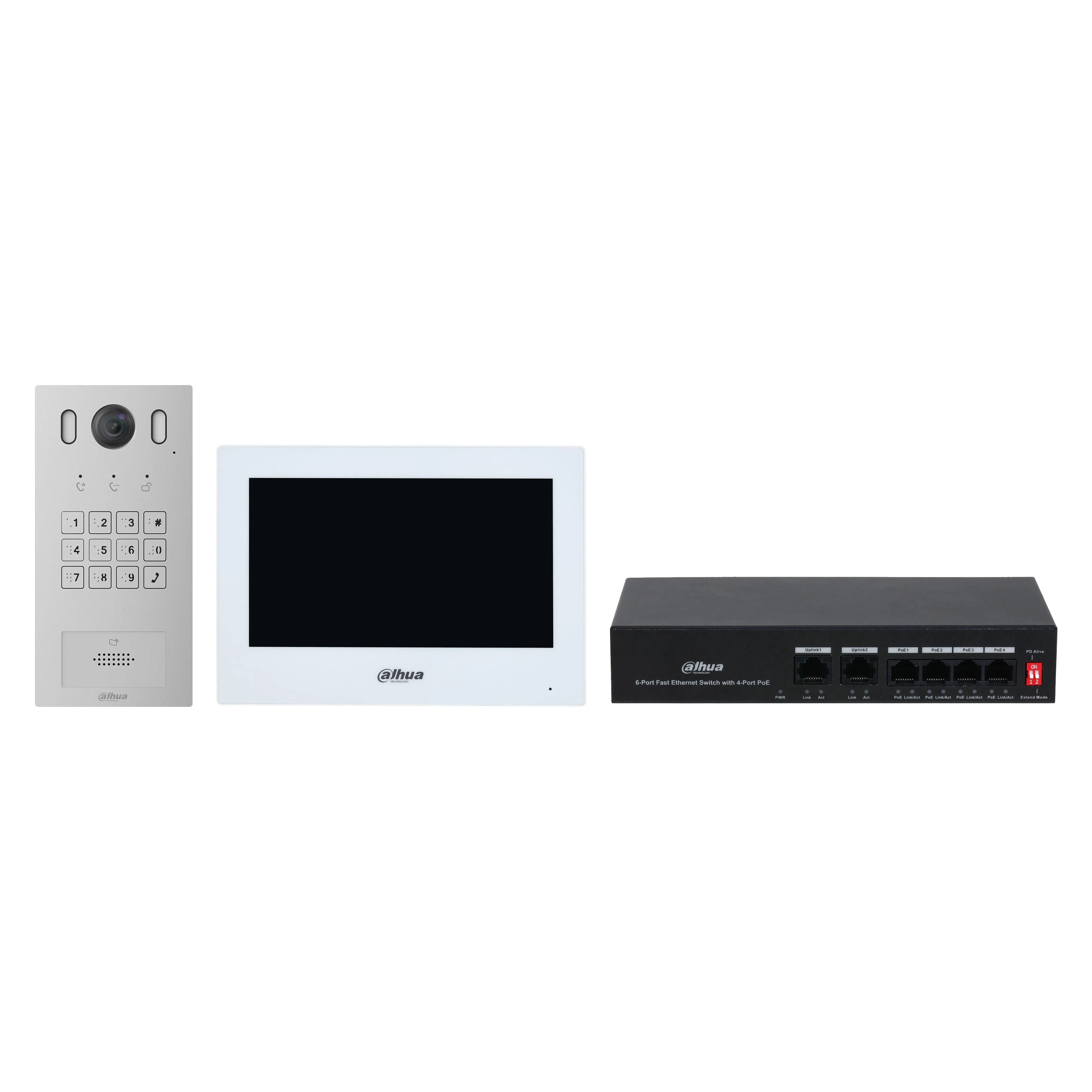 DAHUA TECHNOLOGY Dahua Technology KTP05(S) video intercom system 2 MP 17.8 cm (7") Black | White (DHI-KTP05(S))