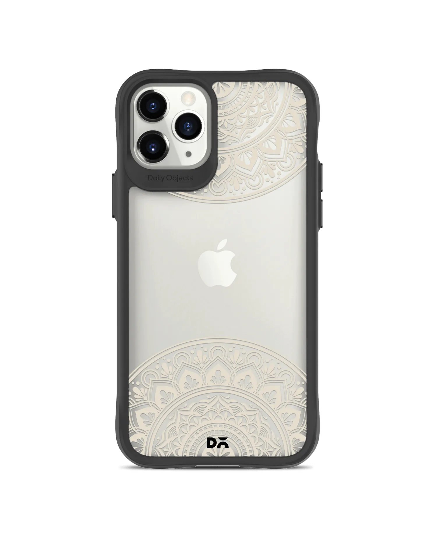 DailyObjects Off White Mandala Black Hybrid Clear Case Cover For iPhone 11 Pro Max