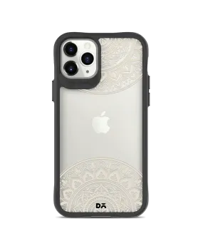 DailyObjects Off White Mandala Black Hybrid Clear Case Cover For iPhone 11 Pro Max