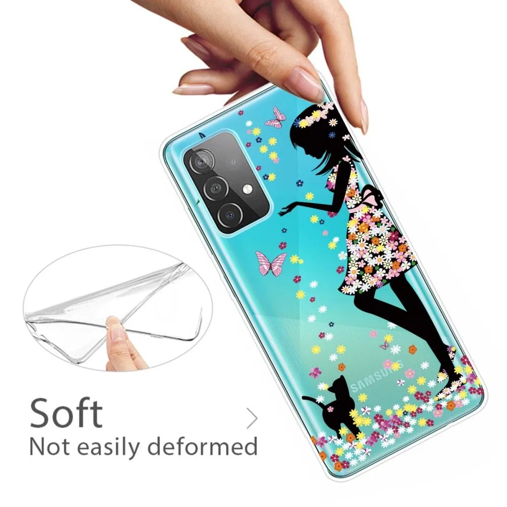 Deco Samsung Galaxy A53 5G case - Cat and Girl