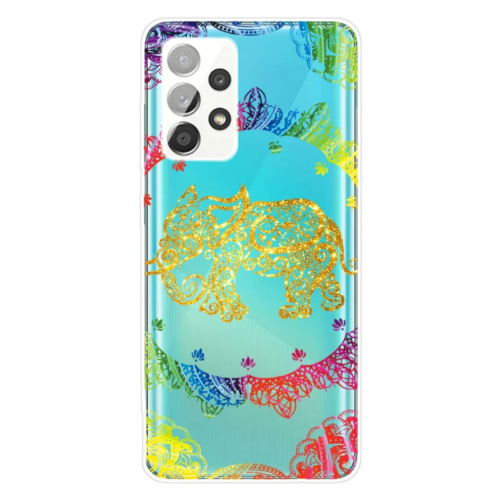 Deco Samsung Galaxy A73 case - Elephant Mandala Pattern