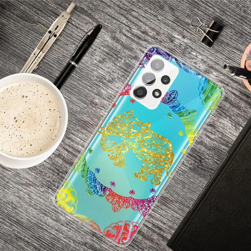 Deco Samsung Galaxy A73 case - Elephant Mandala Pattern