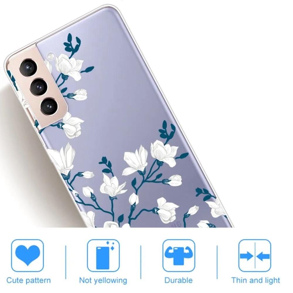 Deco Samsung Galaxy S22 Plus case - White Flowers