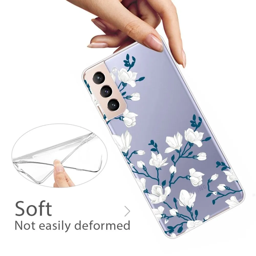 Deco Samsung Galaxy S22 Plus case - White Flowers