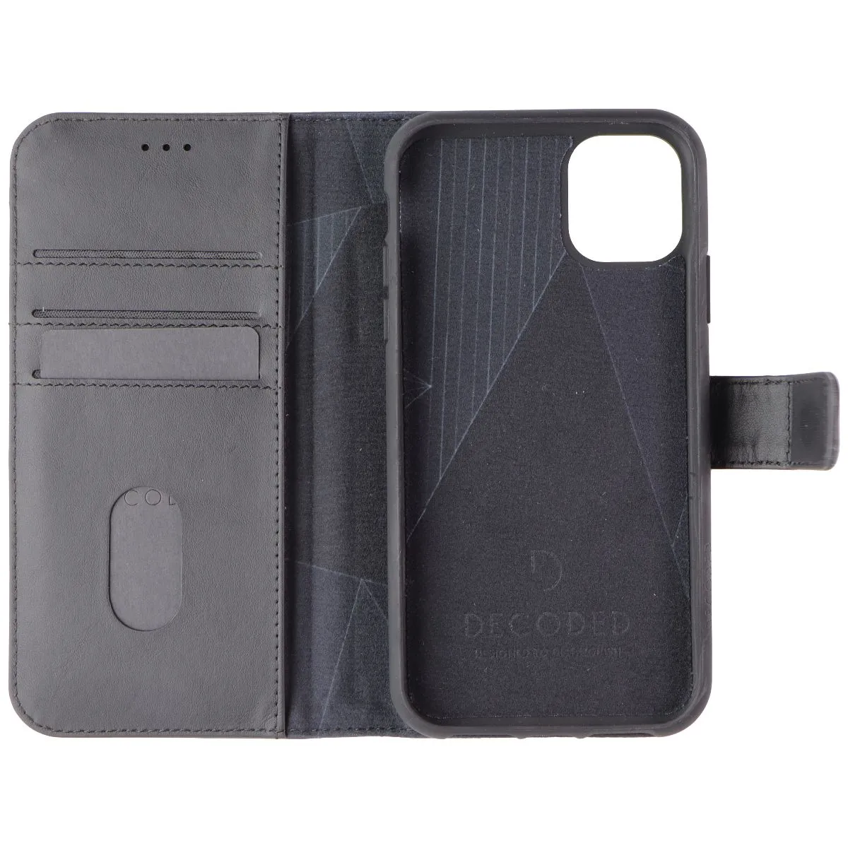 Decoded Detachable Wallet Case for Apple iPhone 11 - Black