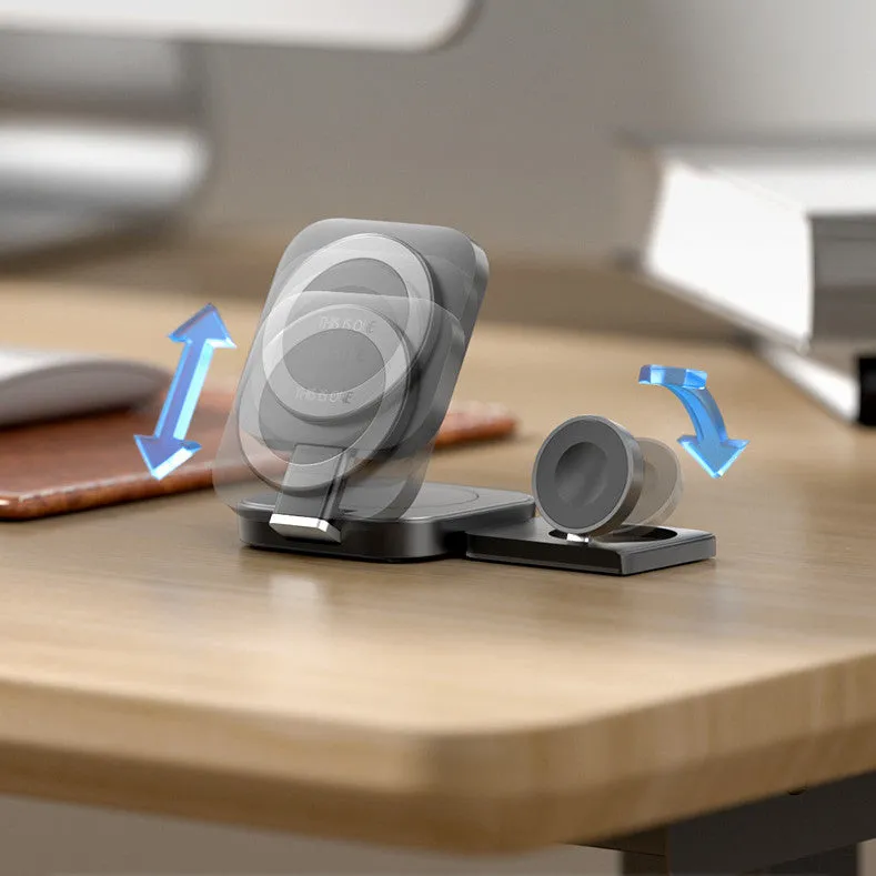 Desktop Three-in-one Wireless Charger Magnetic Suction