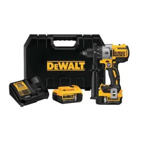 DeWALT DCD991P2 20V Max XR Brushless 3-Speed Drill/Driver Kit (Includes (2) 20V Max XR 5.0ah Batteries, Charger, Belt Hook, Side Hanlde, and Kitbox)